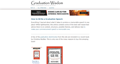 Desktop Screenshot of graduationwisdom.com