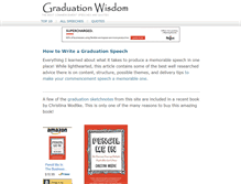 Tablet Screenshot of graduationwisdom.com